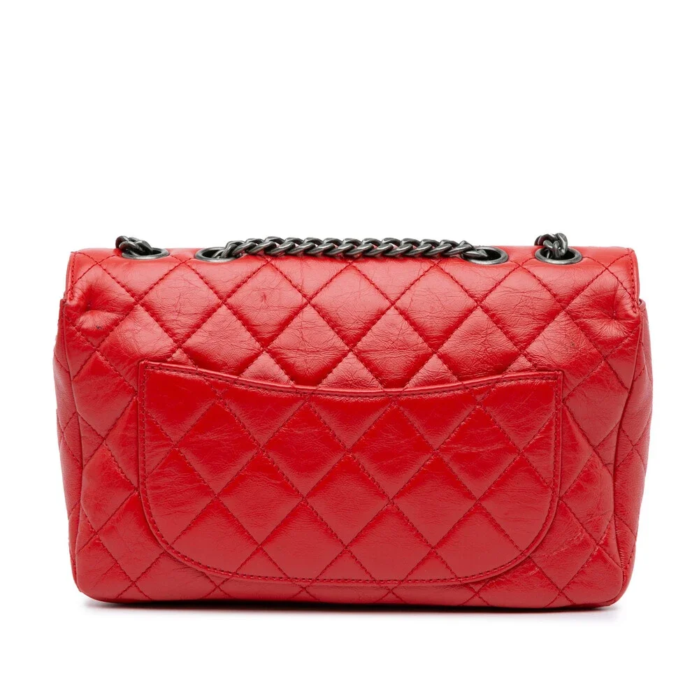 Auth Chanel Cc Crinkled Skin Chain Flap #157799C23B - Picture 3 of 12